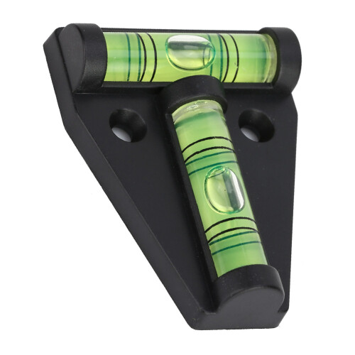 T Level Bubble with Mounting Hole Measuring Tool Black 2