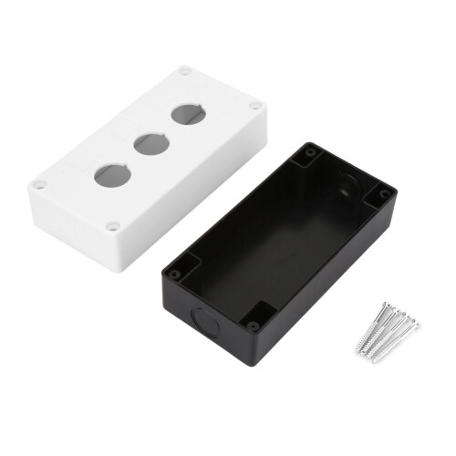 BX3 22mm 3-Loch-Taster wasserdicht Weiß