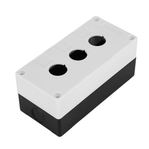 BX3 22mm 3-Loch-Taster wasserdicht Weiß 1
