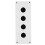 BX4 22mm 4-Loch-Taster wasserdicht Weiß 5
