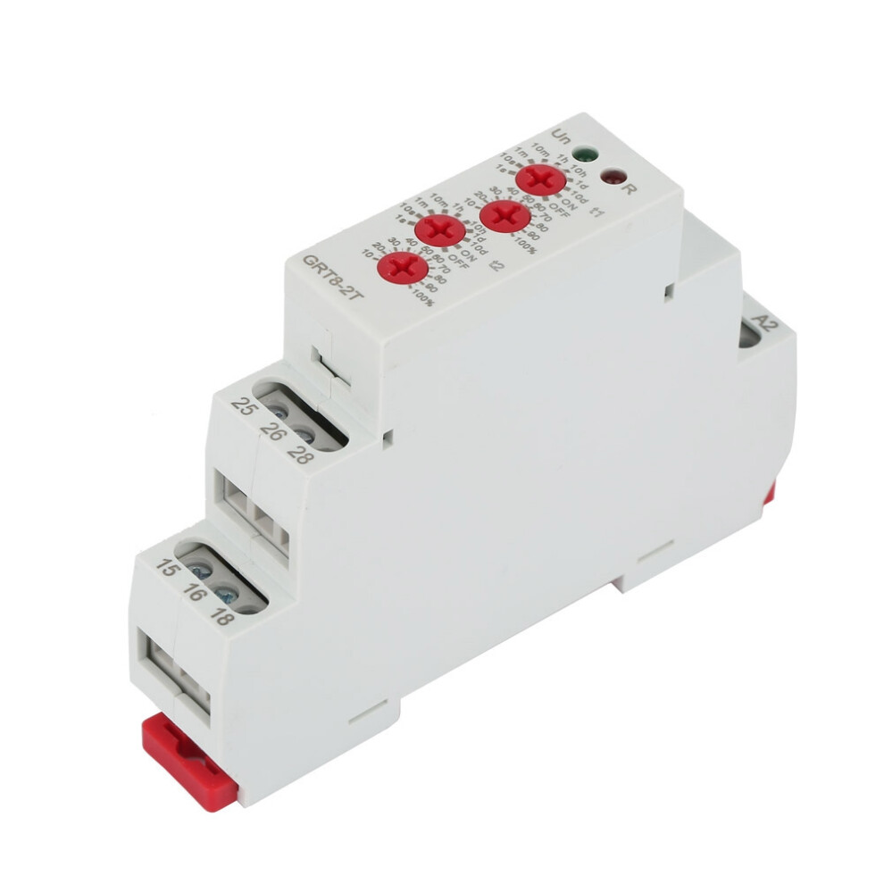 Grt8-2T Mini Din Rail Double Delay Relay Ac/Dc 12V-240V 323163235172