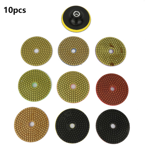 10 Stk. Diamant-Schleifteller-Set 100mm Durchmesser 1