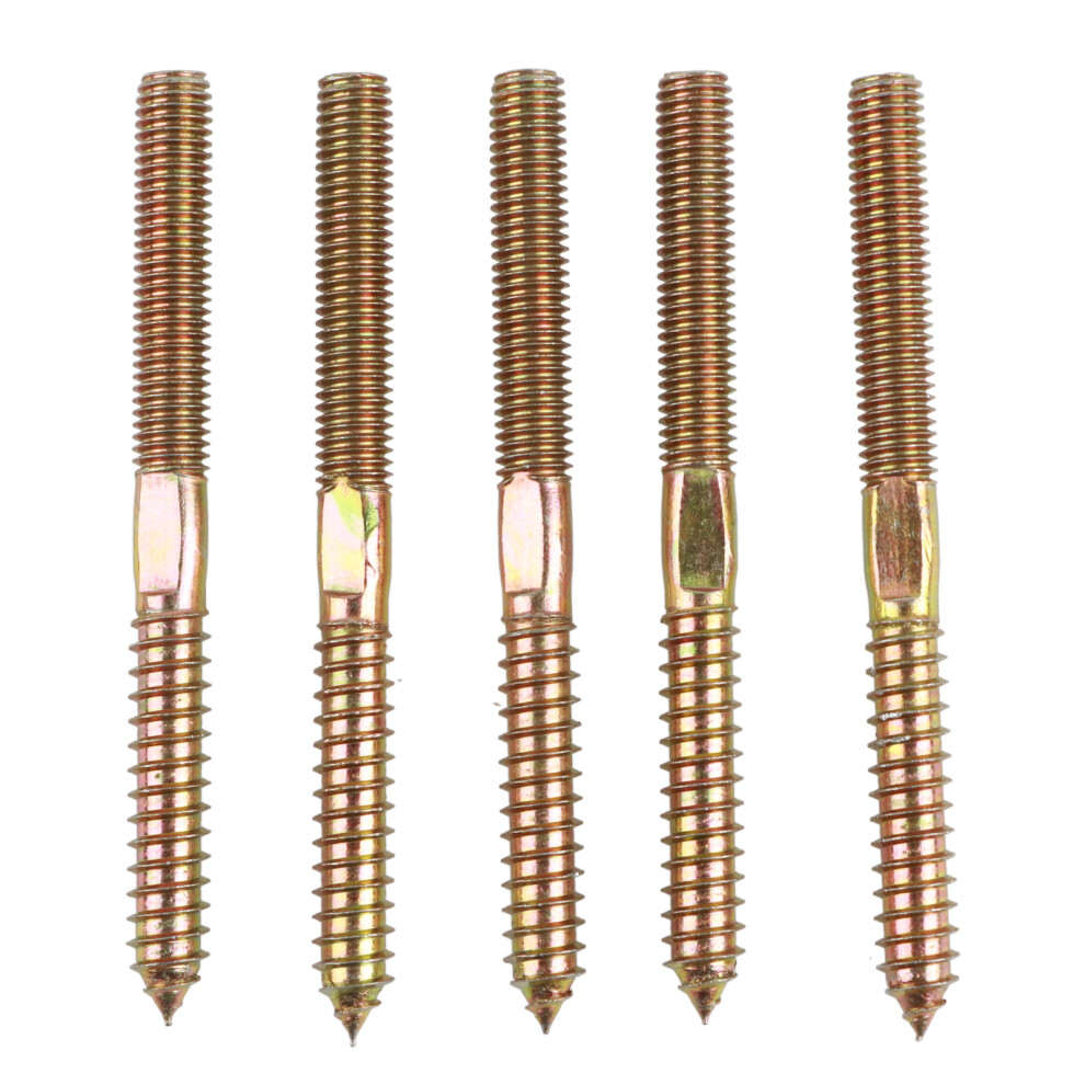 Dowel Screw Furniture Connector Double Ended 10*120 5Pcs 323163237534