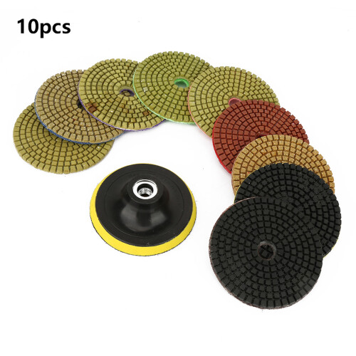 10 Stk. Diamant-Schleifteller-Set 100mm Durchmesser 2
