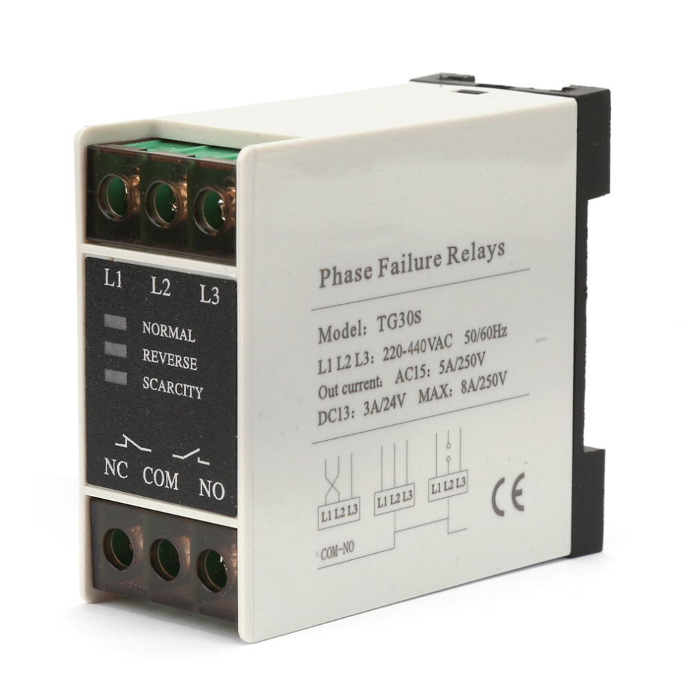 Tg30s 220-440V Ac Mini 3-Phase Sequence Relay Protector 323163224916