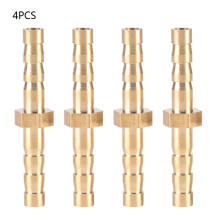 4x 4-4mm Messing-Schlauchmuffen-Reduzierstück