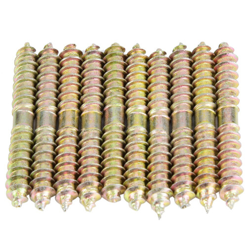 10x 6x50mm Gewindebolzen Möbelverbinder Doppelendig 2