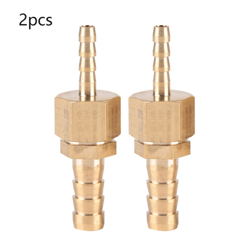 2 Stk 4-10mm Messing-Schlauchverbinder Reduzierstück