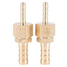 2x Messing-Rohrverschraubung Reduzierstück 4-8mm