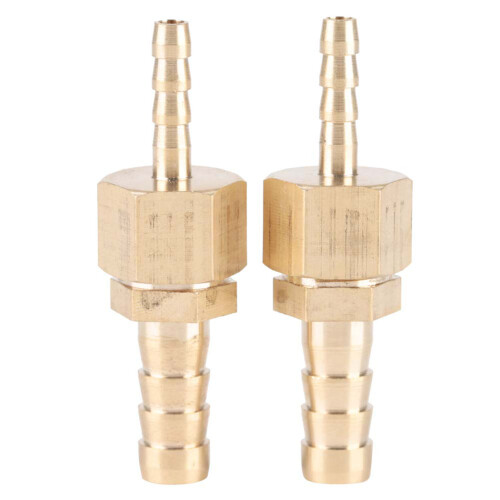 2x Messing-Rohrverschraubung Reduzierstück 4-8mm