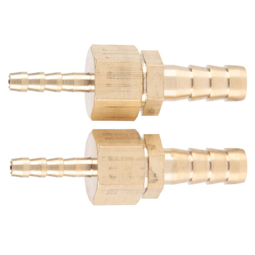 2x Messing-Rohrverschraubung Reduzierstück 4-8mm 2