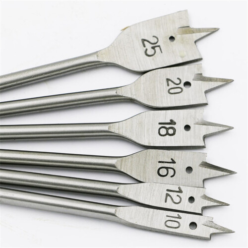 6x Holzbohrer 10-25mm Sechskant Flachbohrer 2