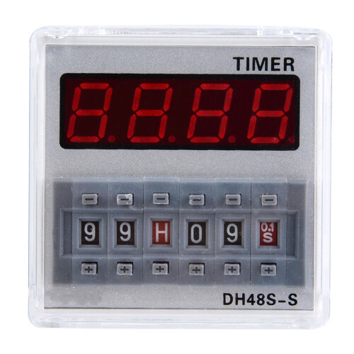 Programmierbare Zeitrelais DH48s 0.1S-99H 8-Pin (12V)