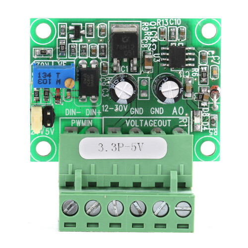 3.3V PWM to 0-5V Voltage Converter D/A PLC Module