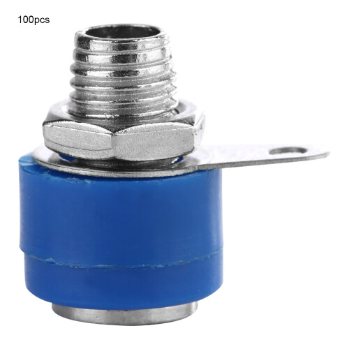 100x 4mm isolierte Lautsprecher-Banana-Stecker