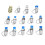 14pcs Hydraulic Pressure Test Coupling Adapter Set for System 4