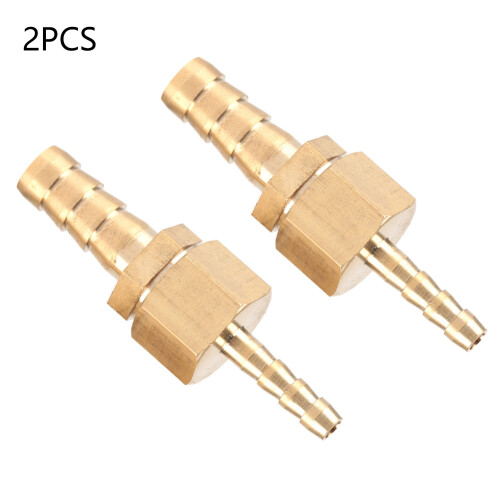 2x 4-6mm Messing Schlauchmuffen-Reduzierstück 1