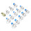14pcs Hydraulic Pressure Test Coupling Adapter Set for System 3
