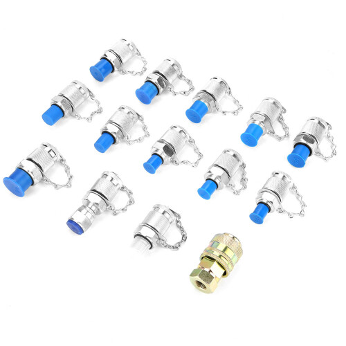 14pcs Hydraulic Pressure Test Coupling Adapter Set for System 1