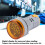 LED DC Voltmeter Digital Display Rundsignallicht Gelb 2