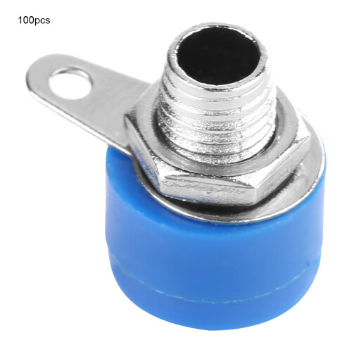 100x 4mm isolierte Lautsprecher-Banana-Stecker 2