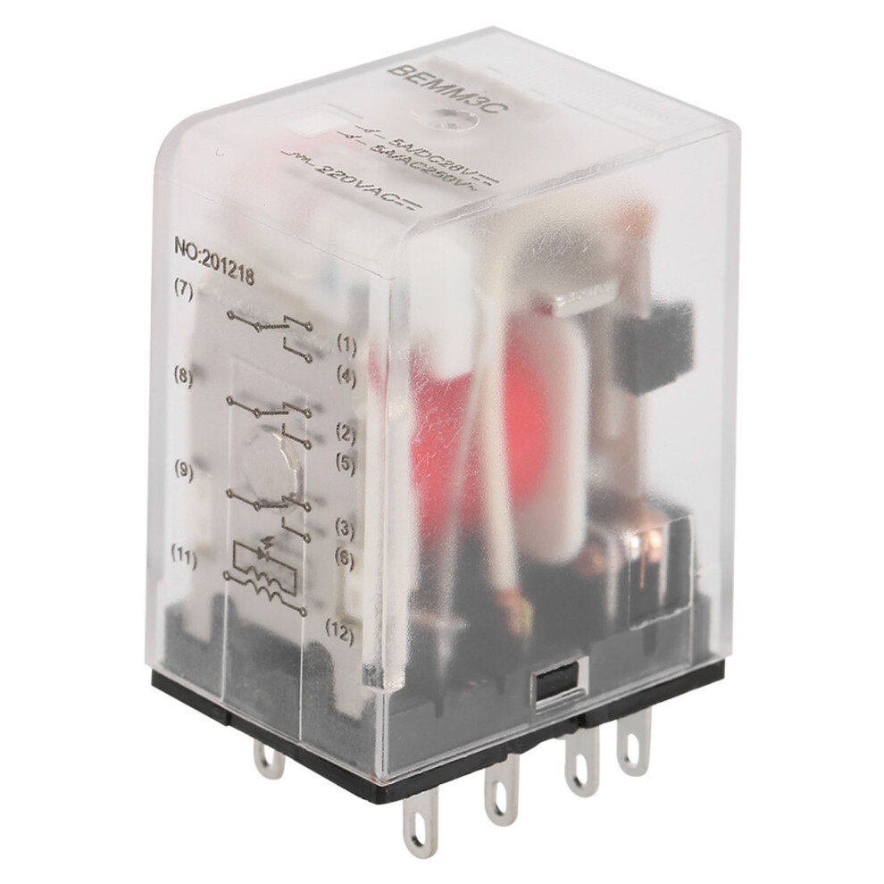 11 Pin Mini Power Intermediate Relay Electromagnetic Relay 5A Ac220v 323163236865