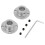 2x M4 Flansch-Kupplung ID 12mm OD 18mm 1