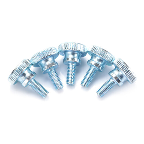 50pcs Adjustable Step Double Handle High Head Knurled Screw M5x14 1