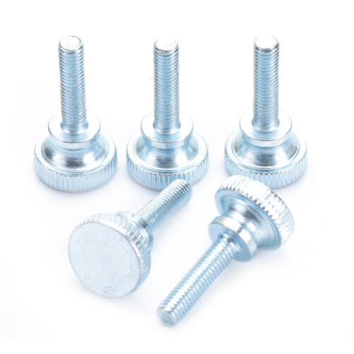 50pcs Adjustable Step Double Handle High Head Knurled Screw M5x14 2