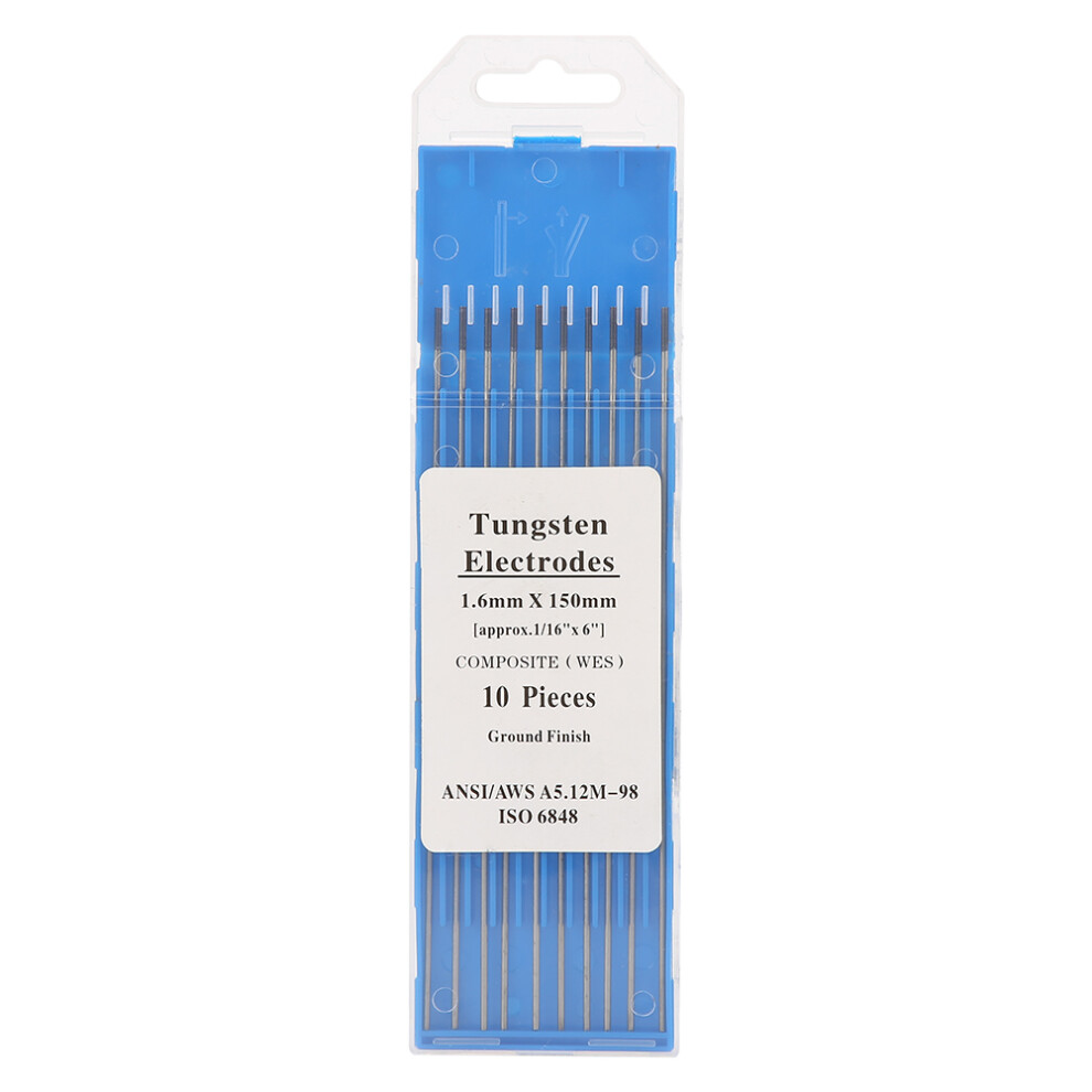 10 Pcs Purple Composite Tungsten Electrode 1.6*150Mm 323163240183
