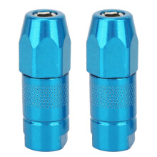 2PCS Flat Nozzle Grease Gun Fitting Accessories(Blue)