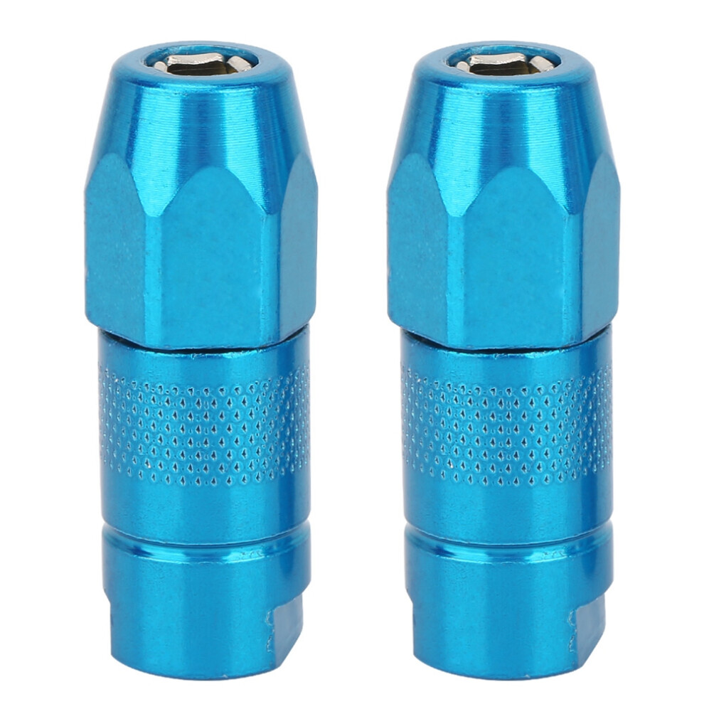 2Pcs Flat Nozzle Grease Gun Fitting Accessories(Blue) 323163235561