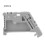 50x 35mm DIN-Halteschiene Endstopper grau (Modell 13) 1