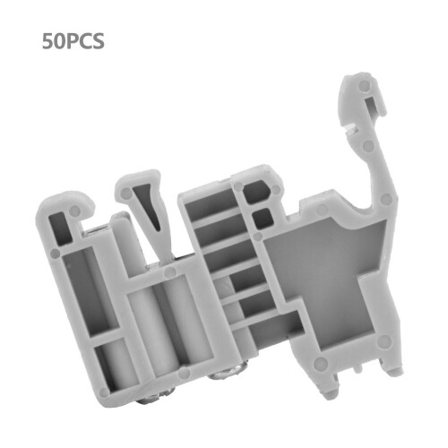 50x 35mm DIN-Halteschiene Endstopper grau (Modell 12)