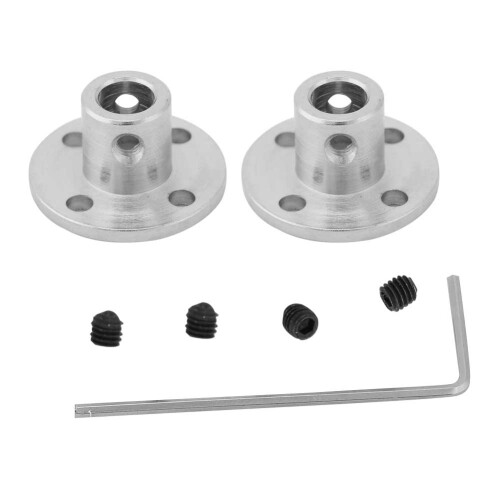 2x M3 Steife Flansch-Kupplung ID 6mm OD 10mm
