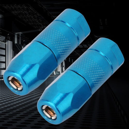 2PCS Flat Nozzle Grease Gun Fitting Accessories(Blue) 2