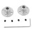 2x M3 Steife Flansch-Kupplung ID 5mm OD 10mm 1