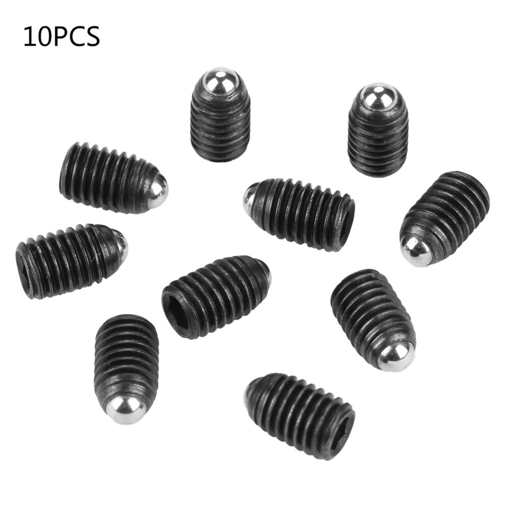 10Pcs M8 Hex Socket Carbon Steel Ball Plungers M8*12 323163242200