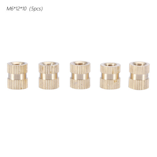 M6 Messing-Einbettmuttern (M6*12*10; 5 Stk.)