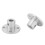 2x M3 Steife Flansch-Kupplung ID 5mm OD 10mm 4