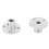 2x M3 Steife Flansch-Kupplung ID 5mm OD 10mm 3