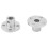 2x M3 Steife Flansch-Kupplung ID 6mm OD 10mm 3