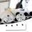 2x M3 Steife Flansch-Kupplung ID 5mm OD 10mm 5
