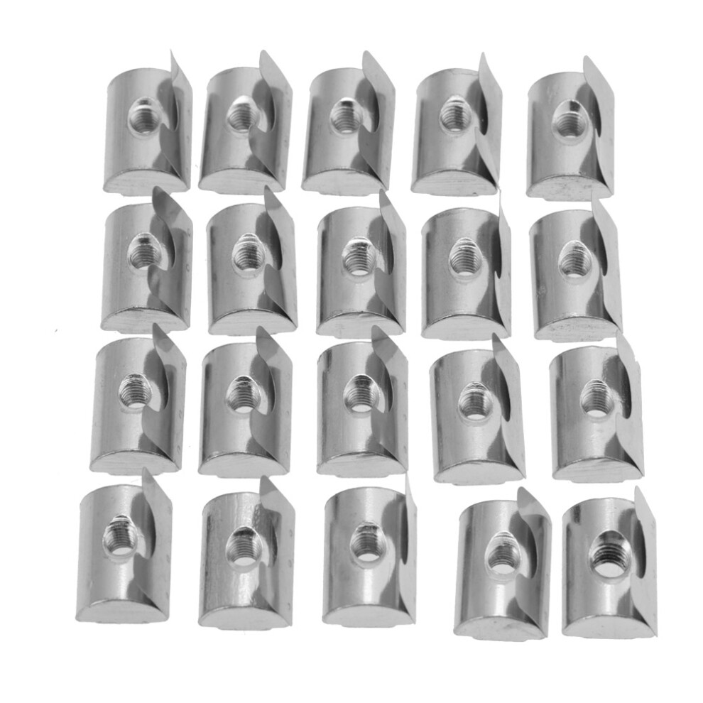 M8 Shrapnel Nut Block Elastic Nut 40 Series (20Pcs) 323163243269