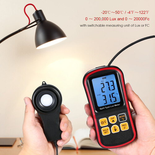 Digital Lux Meter BT Photometer 0-200000 Lux with APP Connection