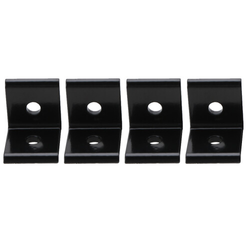 4x schwarze Aluminium-Eckschelle 2020A