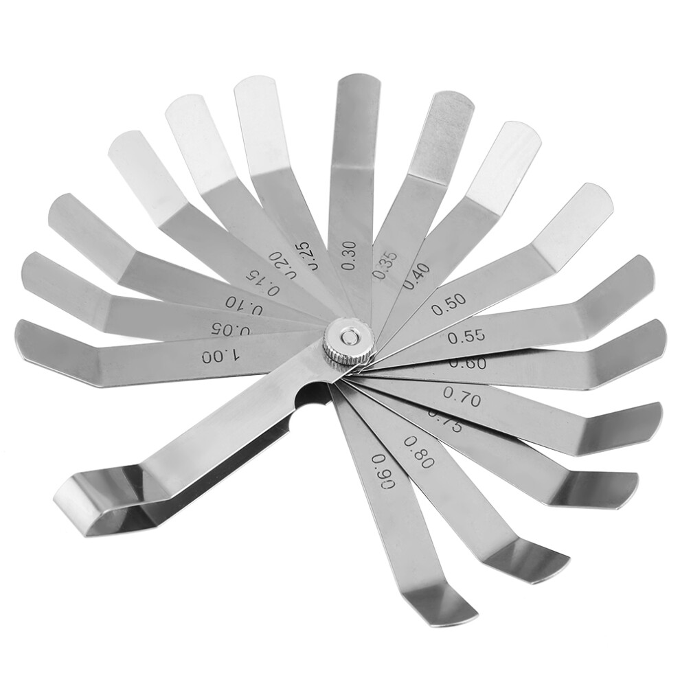 Stainless Steel Curved Feeler Gauge 0.05-1.00Mm 323163242545