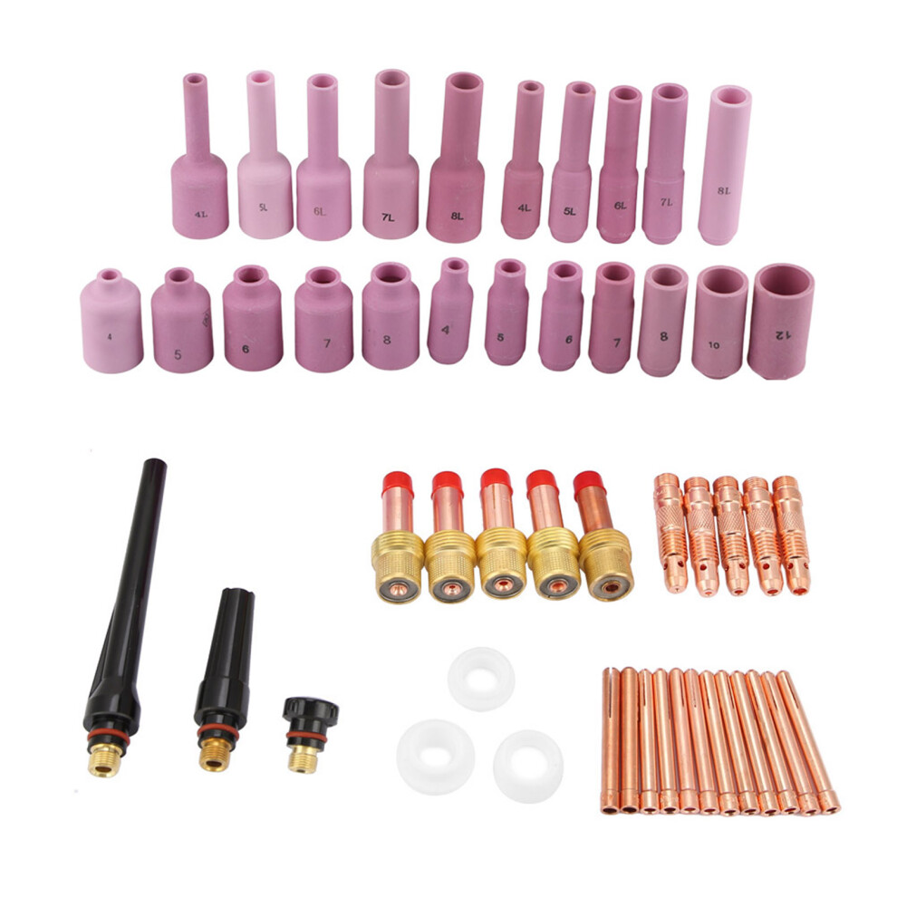 50Pcs/Set Wp-17/18/26 Series Tig Welding Torch Consumables Accessories 323163243382
