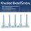 100pcs Adjustable Step Double Handle High Head Knurled Screw M3x18 5