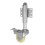 Nylon-Gatterrolle mit Bremse Federbelastet 110lbs 4